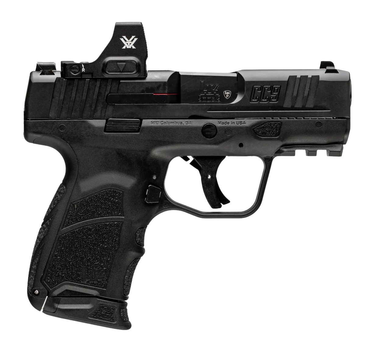 HECKLER AND KOCH (HK USA) CC9 9MM BLK 12+1 NS VTX CCW
