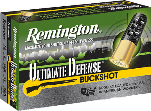 REMINGTON ULTIMATE DEFENSE - 12GA 3" #4 BUCK 5RD 20BX/CS