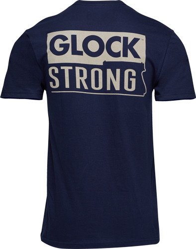 GLOCK STRONG SHORT - SLEEVE T SHIRT NAVY LARGE