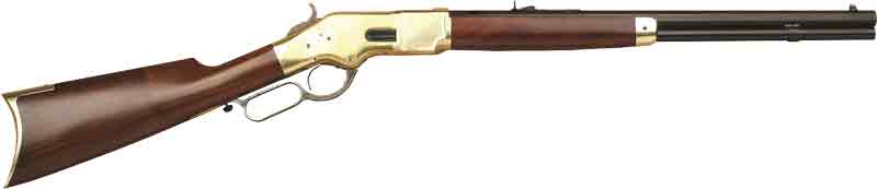 CIMARRON 1866 YELLOWBOY 38SP - 20" OCTAGON BRASS/BLUED WALNUT