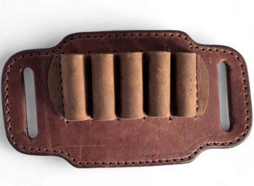 1791 HUNT AMMO BELT SLIDE - LARGE RIFLE AMBI BROWN