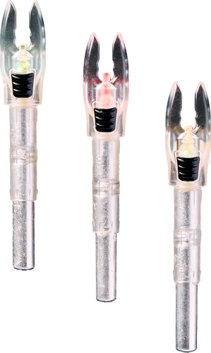 NOCKTURNAL SHIFT LIGHTED NOCK - UNIVERSAL RED/GREEN STROBE 3PK