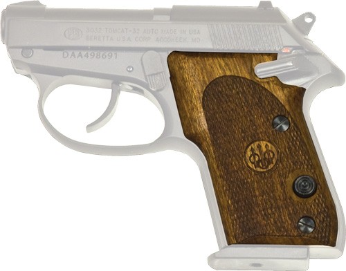 BERETTA 3032 TOMCAT GRIPS WOOD - WALNUT CHECKERED