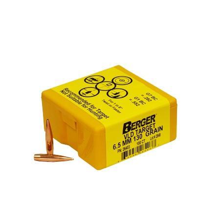 Berger Match Grade Target Bullets 6.5mm .264" 130 gr VLD Target 100/ct