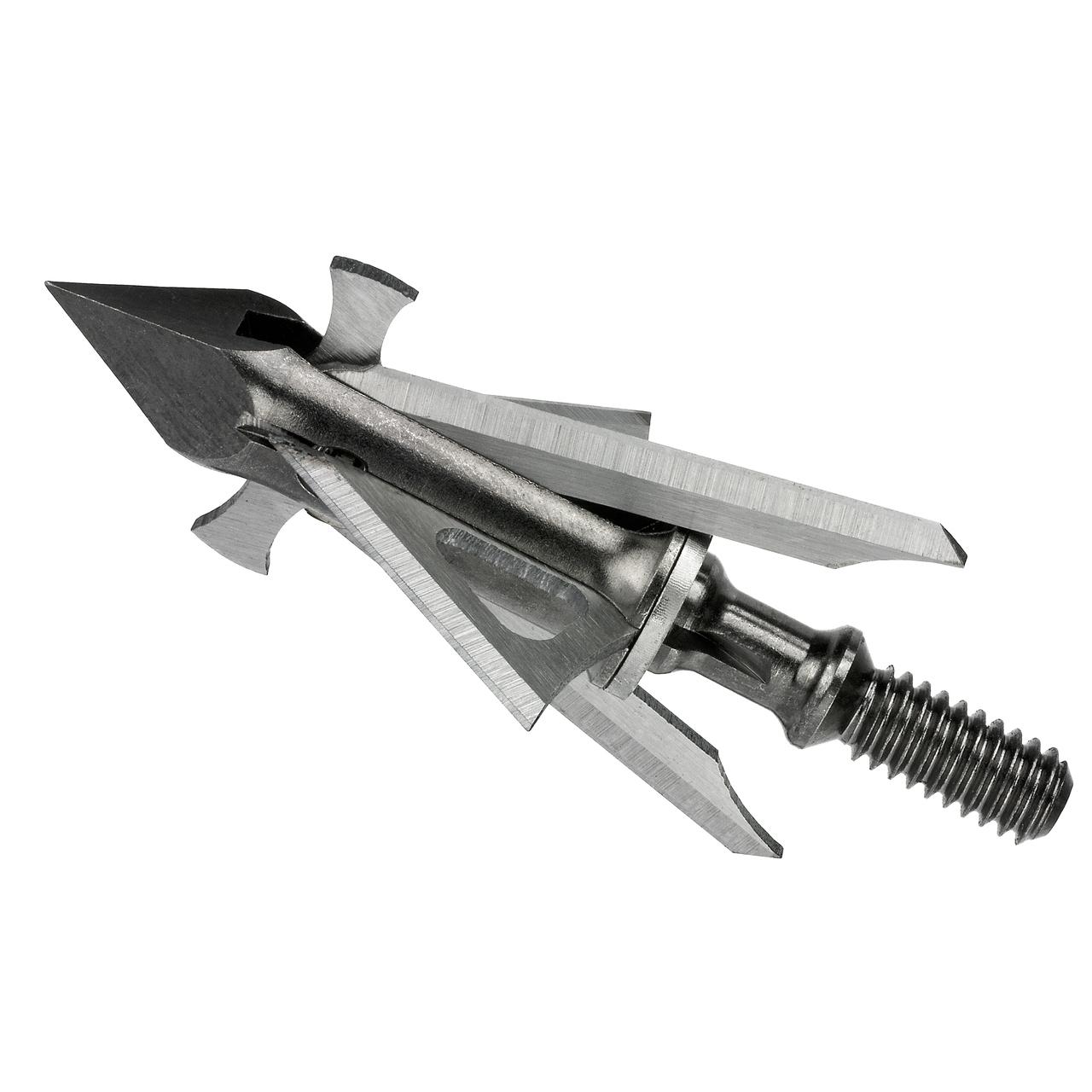 Muzzy Trocar 4-Blade HB-Hybrid Crossbow Broadhead 1" X 1 5/8" Cut 100 gr 3/pk