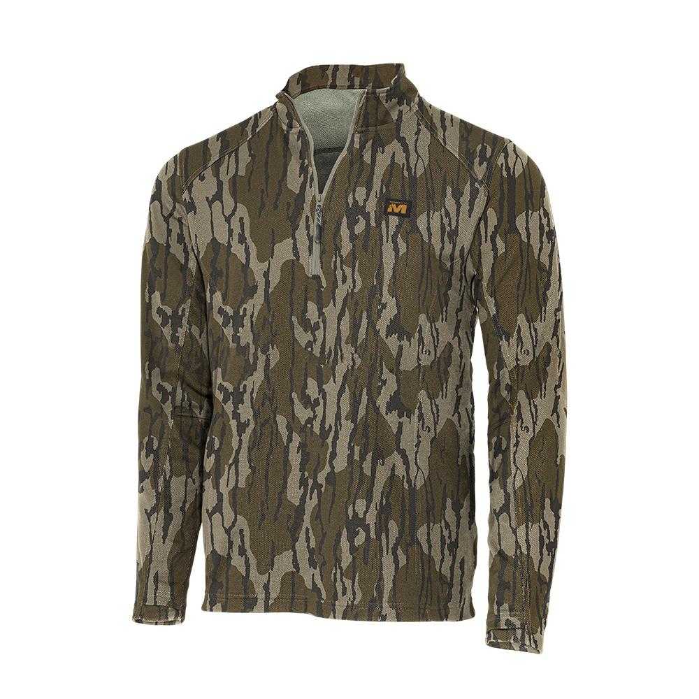 Muddy DV8 Quest Midweight Quarter Zip Sweatshirt Mossy Oak Bottomland XL
