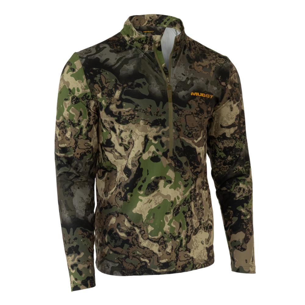 Muddy TR Lightweight Quarter Zip Long Sleeve Shirt Veil Canyon Hybrid L