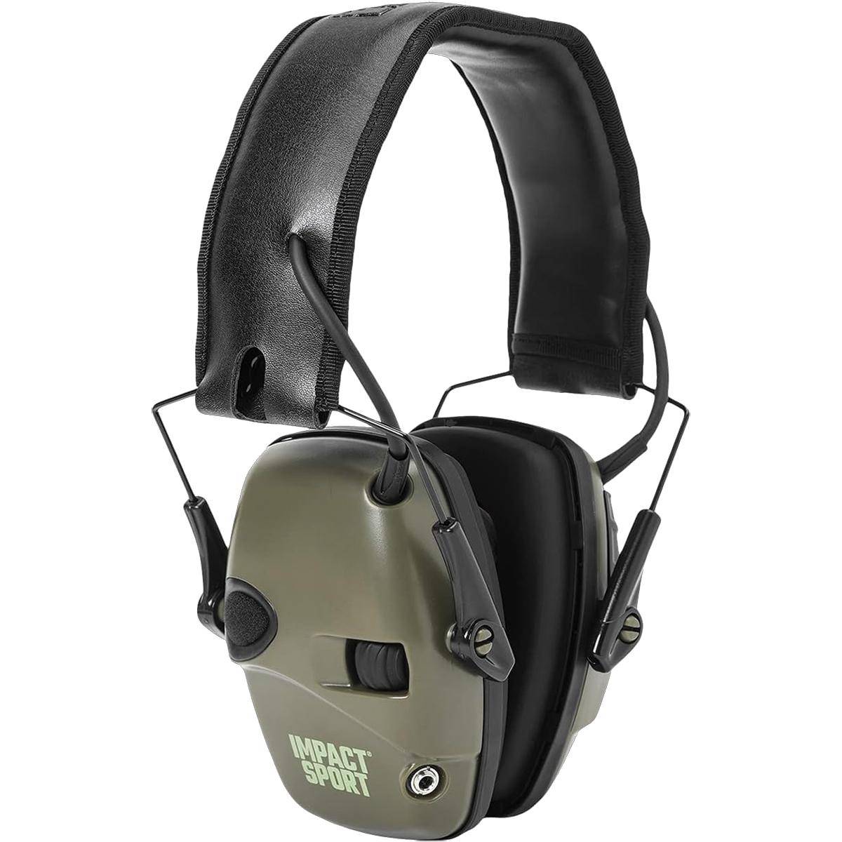 Howard Leight Impact Sport Electronic Earmuff 22dB Olive Green