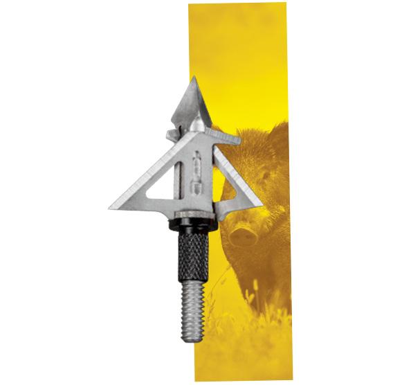 SIK 3-Blade Mechanical F3CB Crossbow Broadhead - Silver and Black