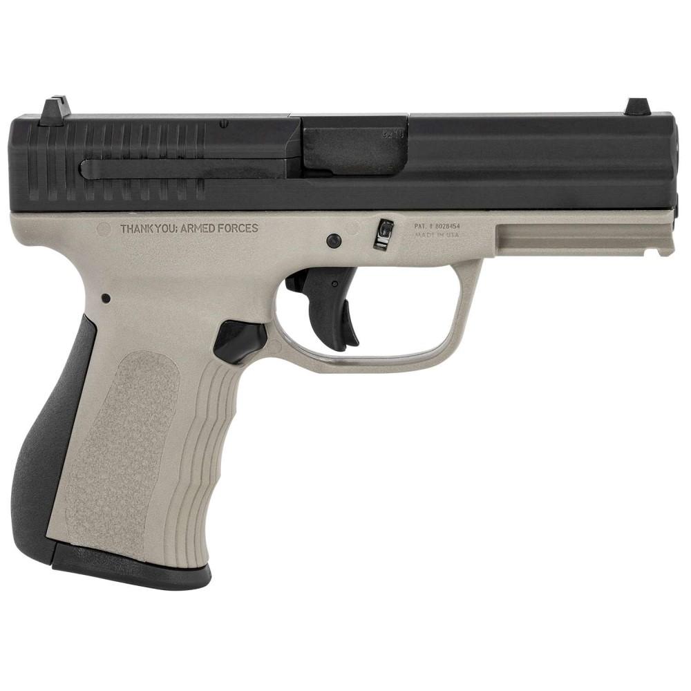 FMK Firearms 9C1G2 FAT Handgun 9mm 14/rd 4" Barrel Titanium Grey Grip with Black Slide