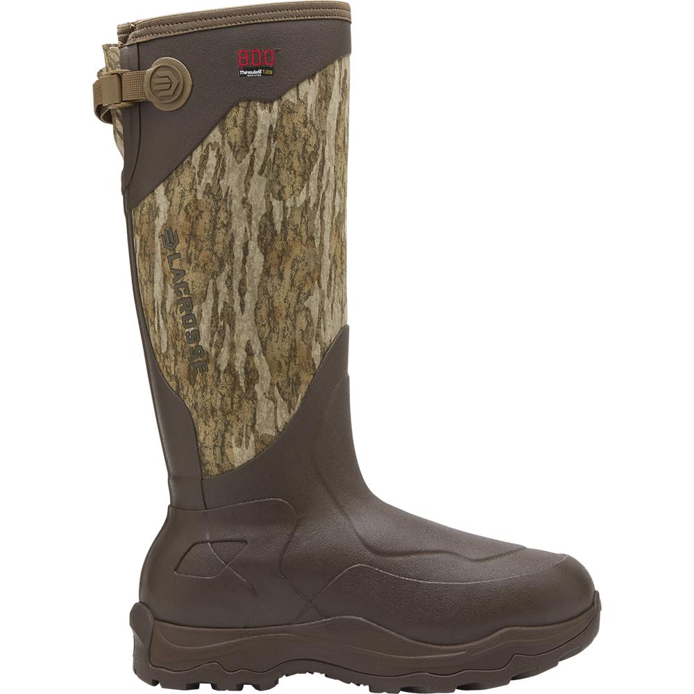 LaCrosse Alpha Agility 17" Boots 800G Insulated Mossy Oak Bottomland Size 12