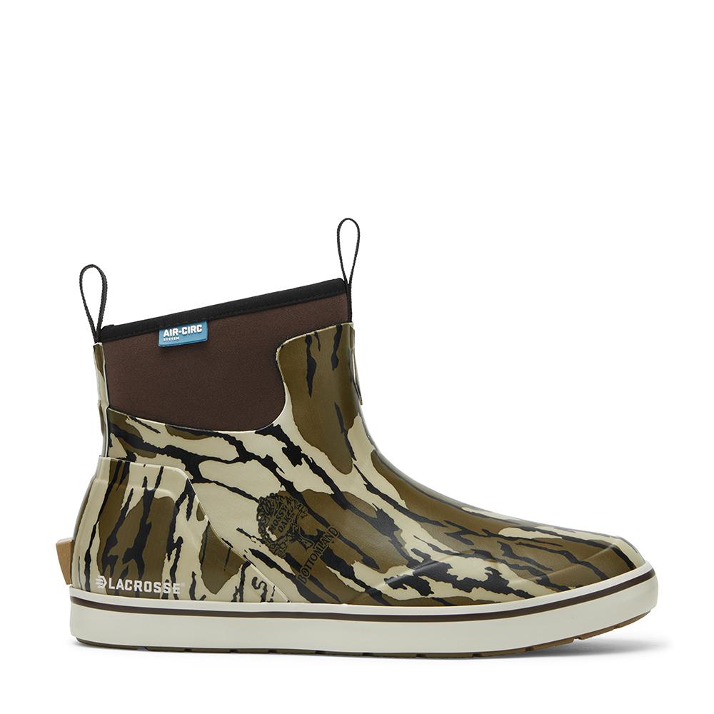 LaCrosse Mens Alpha Deck Boot 6" Mossy Oak Original Bottomland Size 11