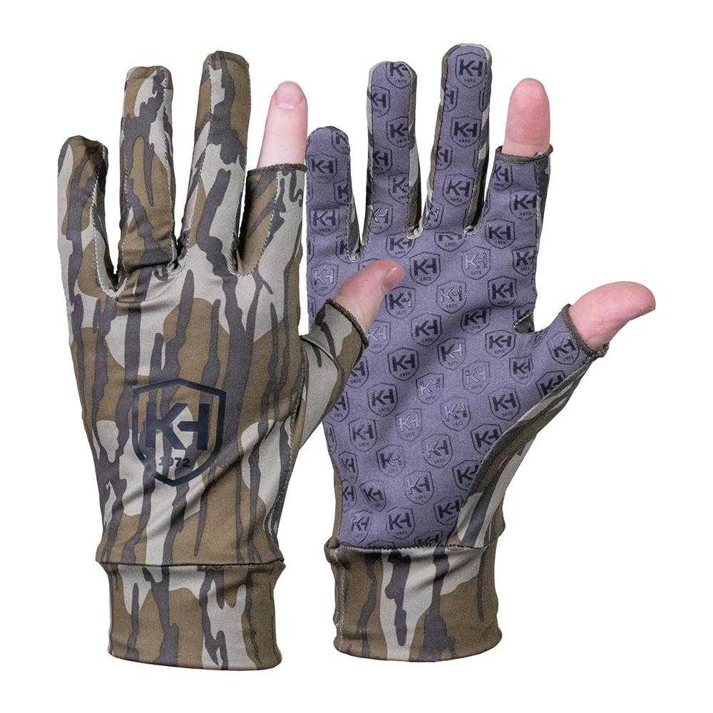 Knight & Hale Run N' Gun Gloves One Size Mossy Oak Original Bottomland
