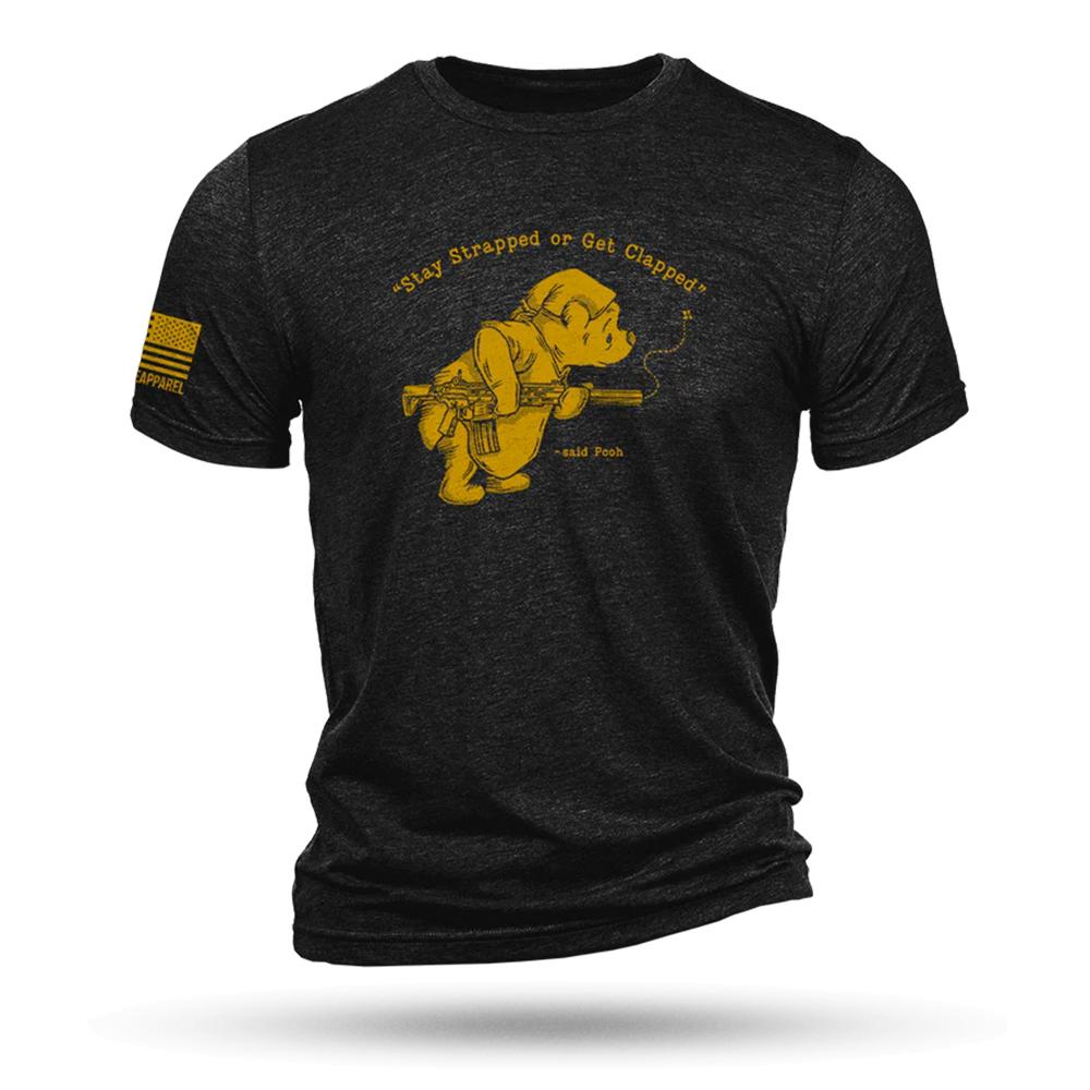 Nine Line Pooh Bear Triblend T-Shirt Black L