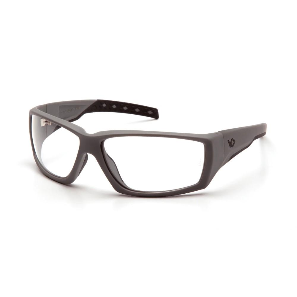 Pyramex Overwatch Shooting Glasses Grey with Clear Lens Anti Fog