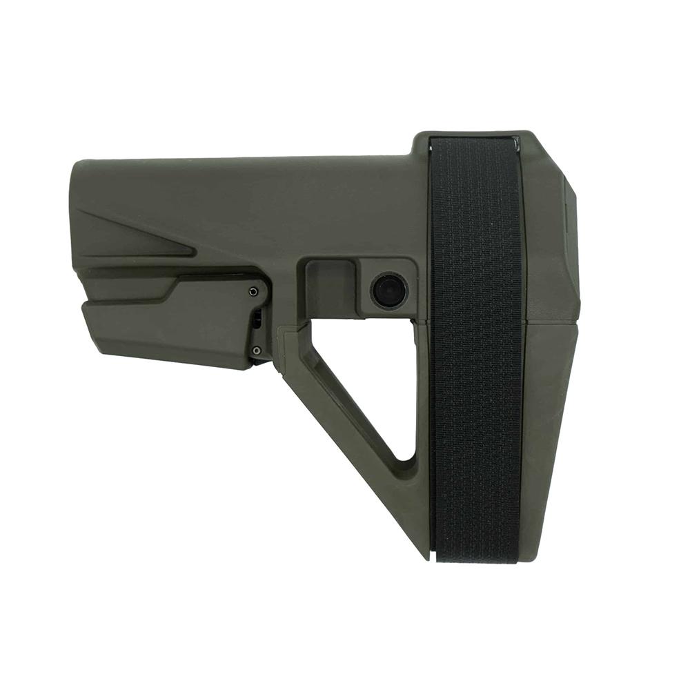 SB Tactical SBA5 Pistol Stabilizing Brace 5-Position Adjustable for AR-15 OD Green