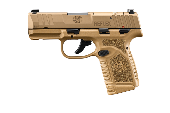 FN REFLEX MRD MS 9MM FDE PSTL 3.3" 2-10RD