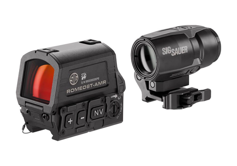 SIG SAUER ROMEO8T-AMR COMBO KIT, RED DOT AND COMPACT MAGNIFIER