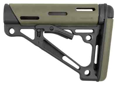 HOGUE AR-15 COLLAPSIBLE STOCK - OD GREEN RUBBER MIL-SPEC