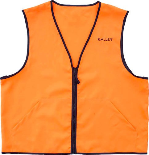 ALLEN DELUXE HUNTING VEST - ORANGE MEDIUM 2 FRONT POCKETS