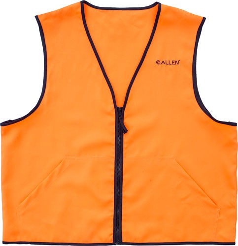 ALLEN DELUXE HUNTING VEST - ORANGE LARGE 2 FRONT POCKETS