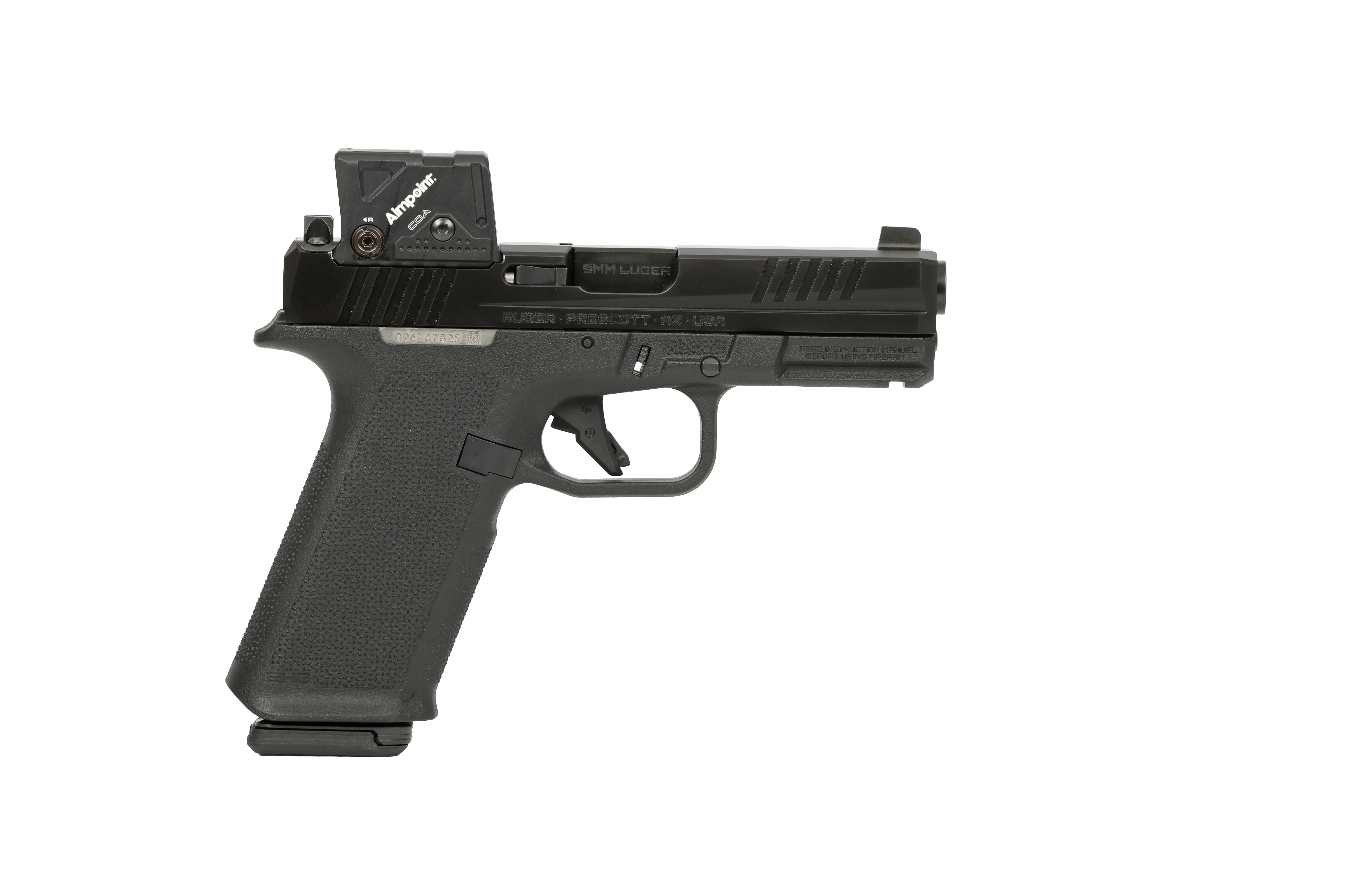 RUGER RXM 9MM BLK/BLK 17+1 4" COA