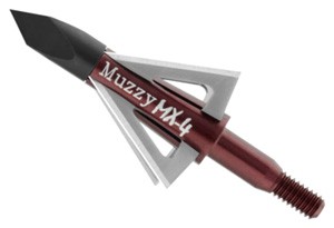 MUZZY BROADHEAD MX4 4-BLADE - 100GR 1 1/8" CUT 3PK