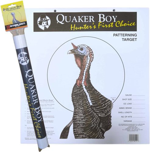 QUAKER BOY PAPER TARGET TURKEY - 20" X 20" ROLLED 10-PACK