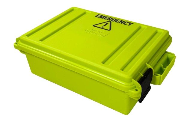 MTM EMERGENCY BOX 3 - 19.15.75X5.25 YELLOW GREEN