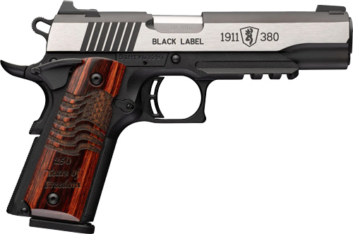 BROWNING 1911-380 BLACK LABEL - MED PRO 380ACP 4.25" RAIL 250