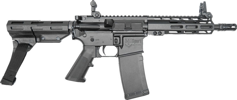 ATI MILSPORT PISTOL 300AAC - 30RD 8.5" A2 PISTOL GRIP BRACE - American Tactical