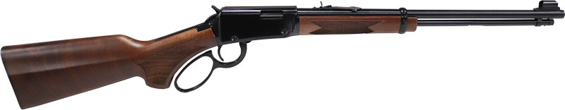 HENRY H1 WESTERN LEVER RIFLE - 22/S/L/LR 18.5" BLUED WALNUT