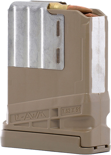 LANCER MAGAZINE L7AWM SR-25 G2 - 7.62X51 10RD TRANSLUCENT FDE
