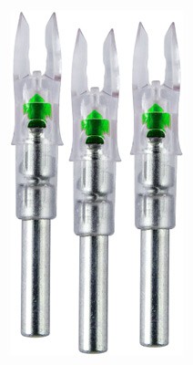 NOCKTURNAL LIGHTED NOCK - GT-SERIES GREEN 3/PACK