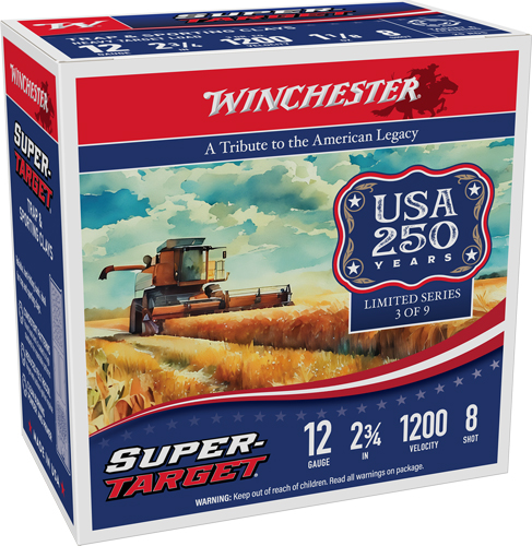 WINCHESTER TARGET 12GA 2.75" - 1-1/8OZ #8 1200FPS 250RD CASE