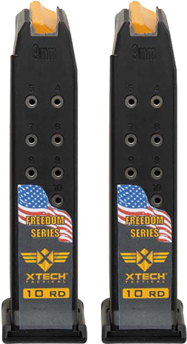XTECH TACTICAL MAGAZINE FOR - GLOCK 19 10RD FREEDOM 2 PACK