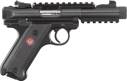 RUGER MARK IV TACTICAL 22LR - 4.40" ADJ. THREADED BBL SYN.