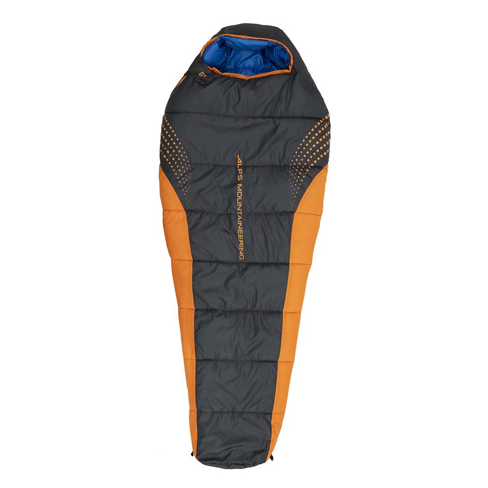 Alps Mountaineering Blaze 0° Regular Sleeping Bag 32x80 Charcoal/Orange