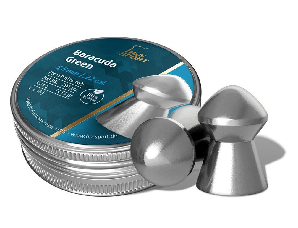 H&N Baracuda GreenAir Gun Pellets .22 Cal 12.65 Grain Lead Free 200/ct