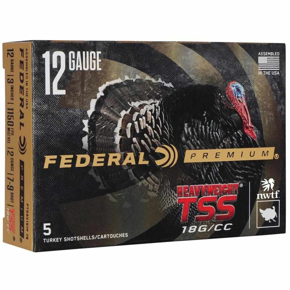 Federal Heavyweight TSS Shotshells 12ga 3" 2oz #7/9 1150 fps 5/ct