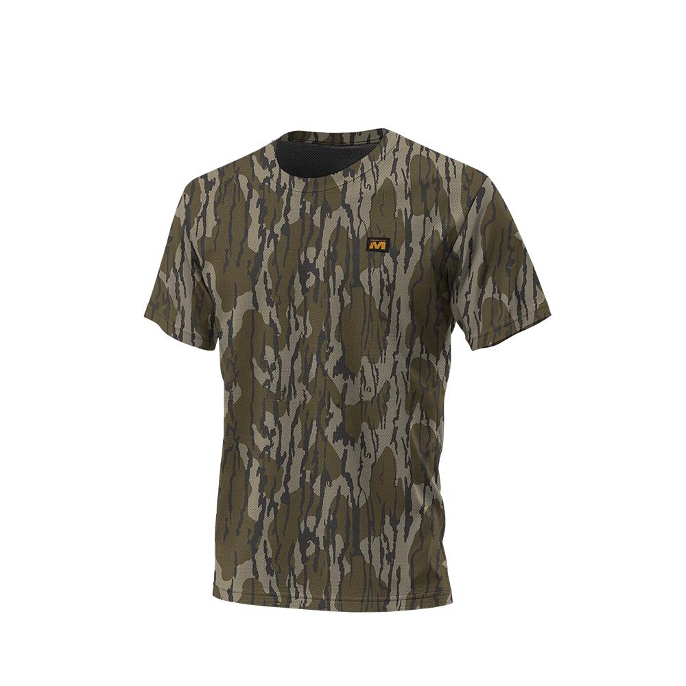 Muddy DV8 Ambush Lightweight Short Sleeve Shirt Mossy Oak Bottomland 2XL