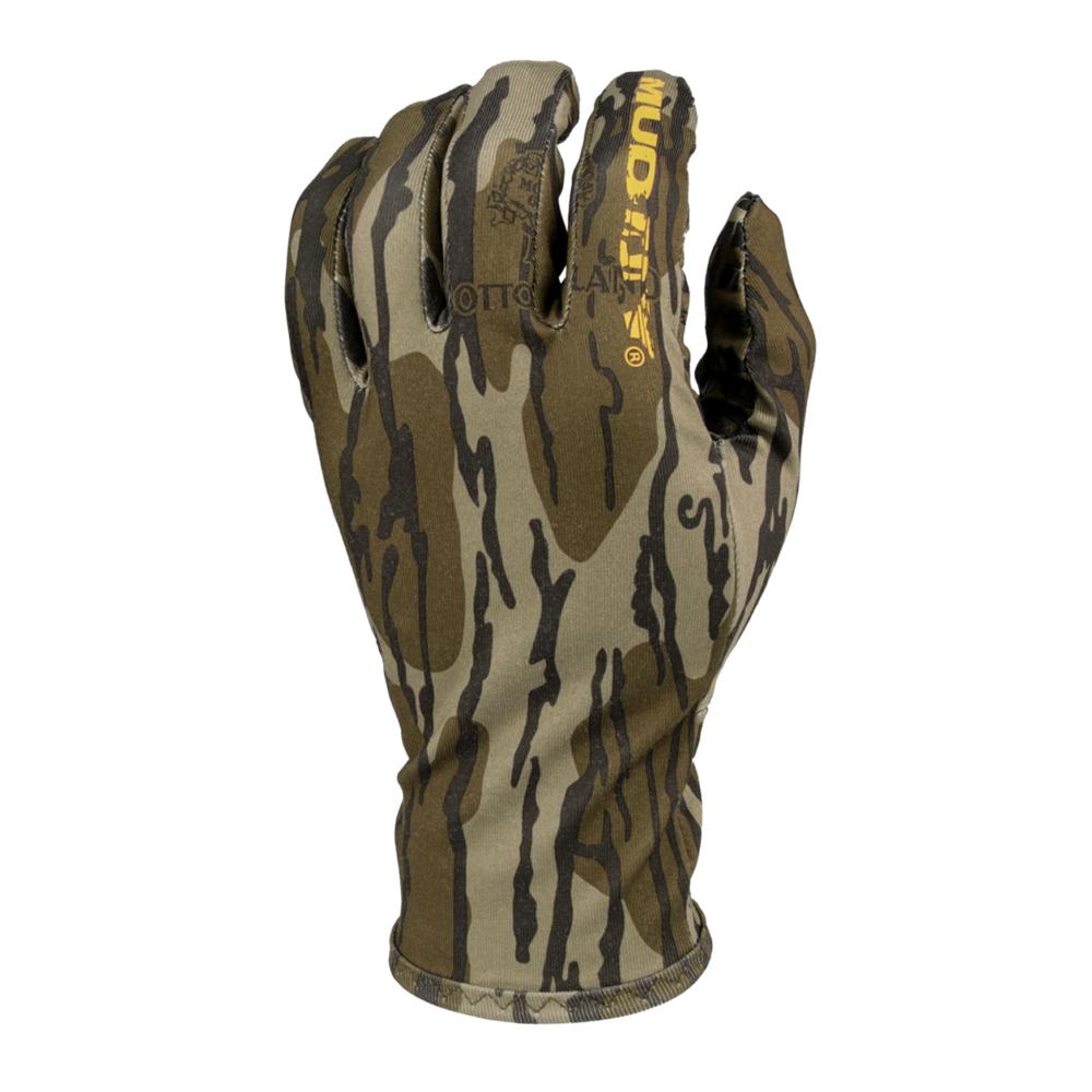 Muddy Lightweight Fleece Gloves Mossy Oak Bottomland L