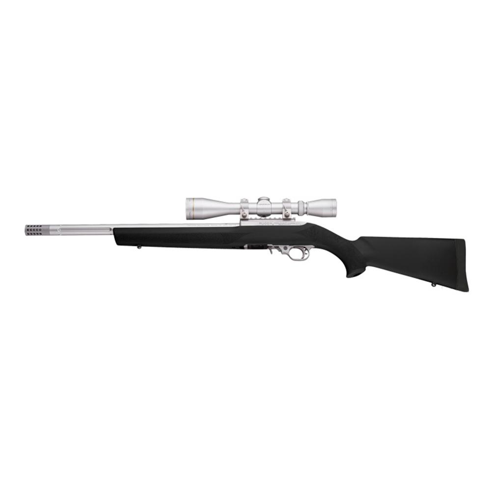Hogue Youth Overmolded Rubber Stock for Ruger 10/22 .920 Dia. Barrel Channel Black