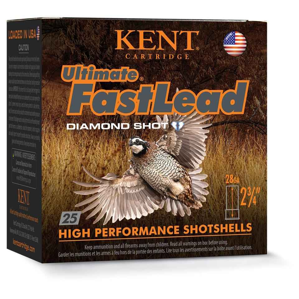 Kent Ultimate FastLead Upland Shotshell 28ga 2-3/4" 7/8oz 1300 fps #7.5 25/ct