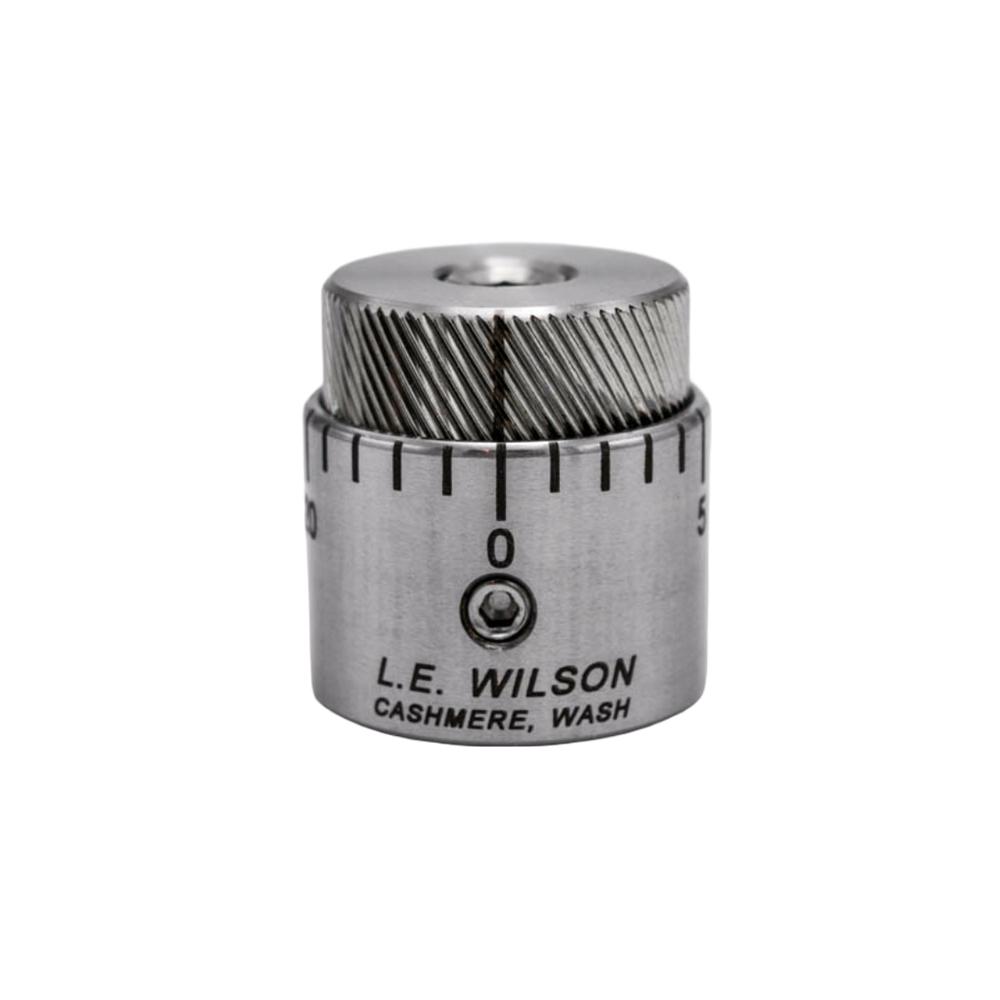 Wilson Stainless Steel Micro-Adjustable Bullet Seater Cap for Standard Inline Seater Die