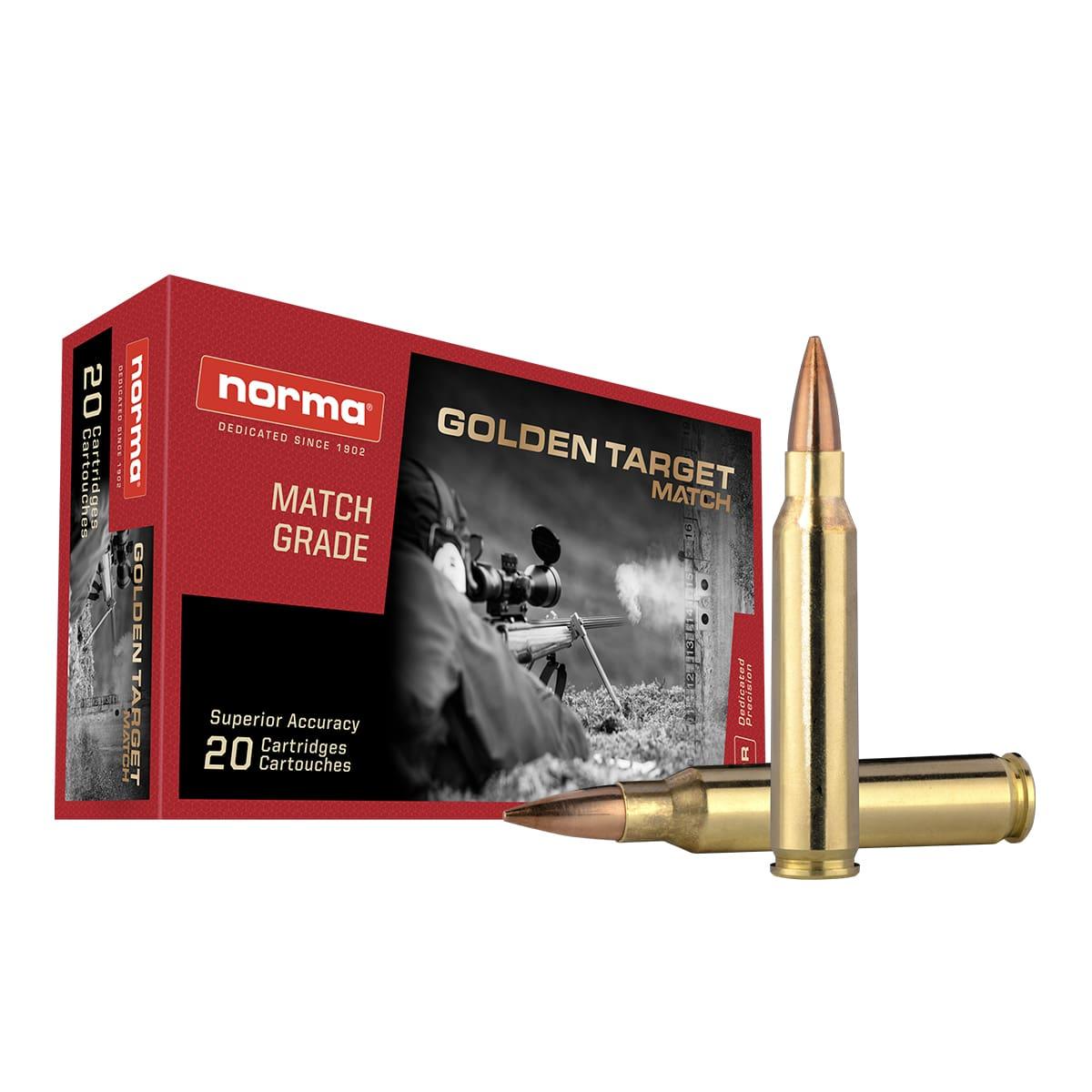 Norma Golden Target Match Rifle Ammunition .223 Rem 69 gr BTHP 2936 fps 20/ct