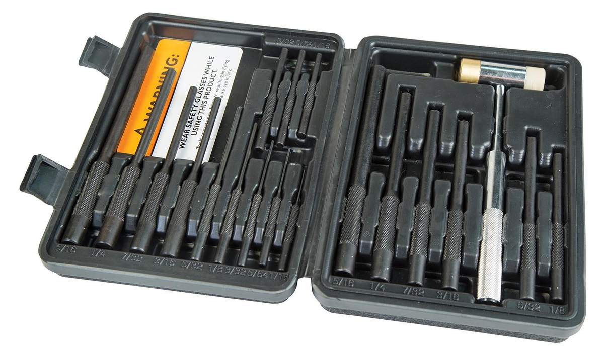 Wheeler Engineering Master Roll Pin Punch Set