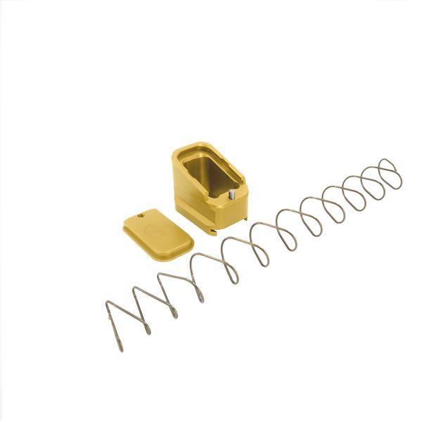Shield Arms Magazine Extension +5/+4 for Glock 17/22/34/35/19X/45 Gold