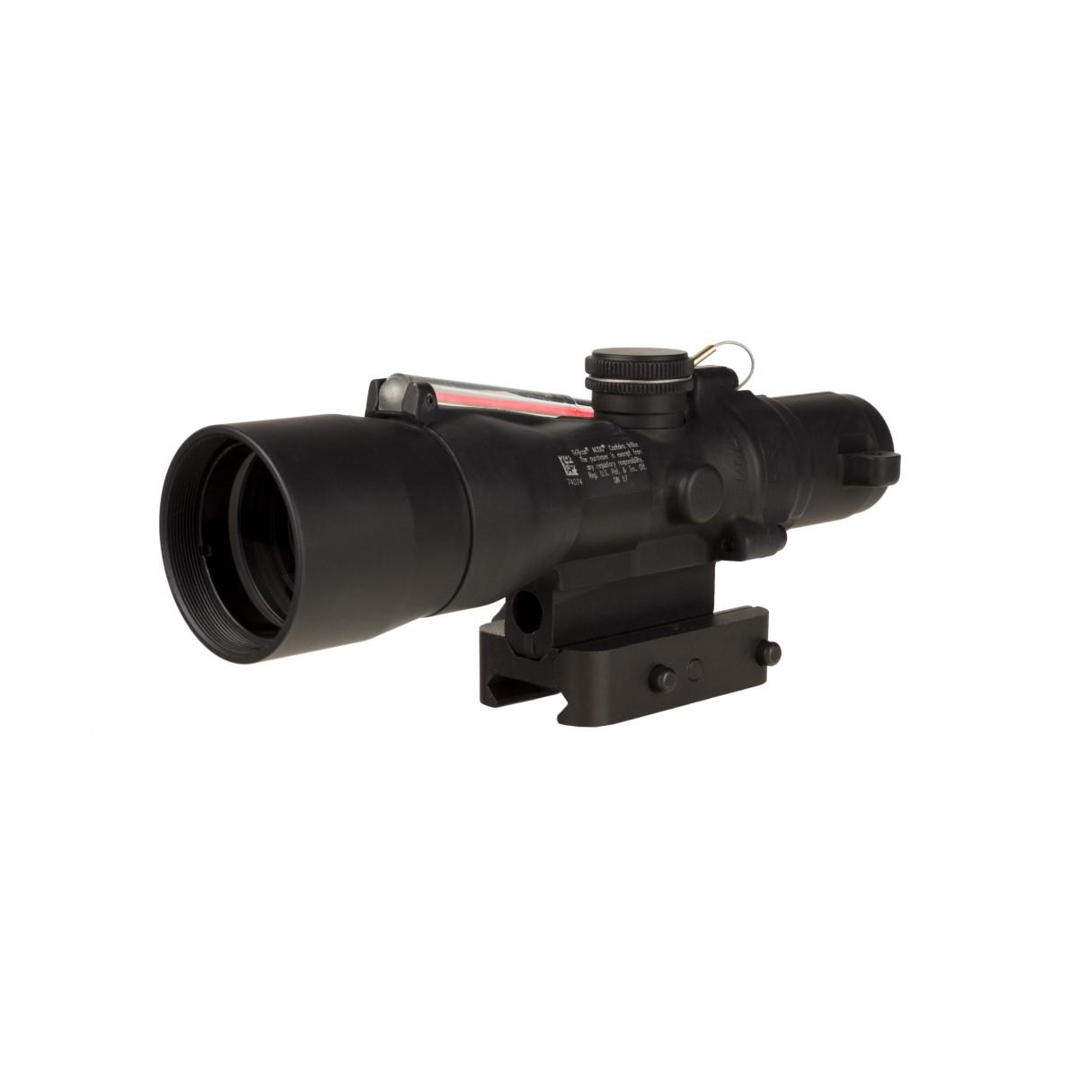 Trijicon Compact ACOG 3x30 Rifle Scope Red Chevron 7.62x51mm/175gr. Illuminated Black w/ Mount