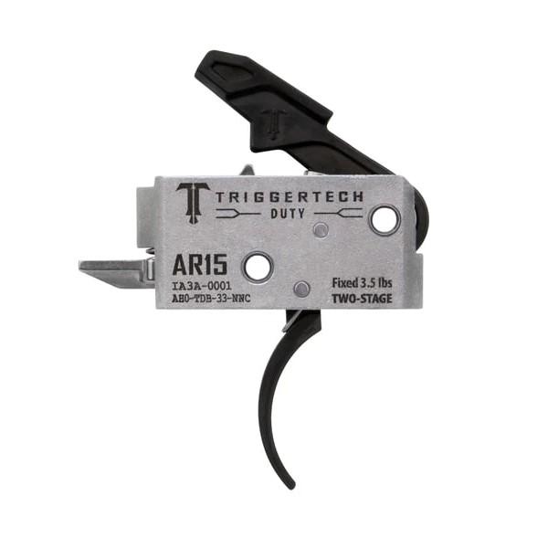 TriggerTech AR Duty Trigger Two-Stage 3.5 lb Curved Black
